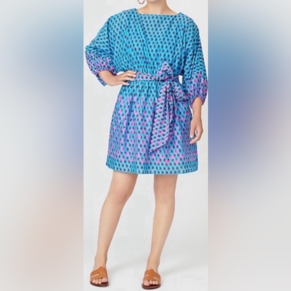 NWT J. Crew Re-Imagined Cotton Dress with Belt Tie - Picture 8 of 8